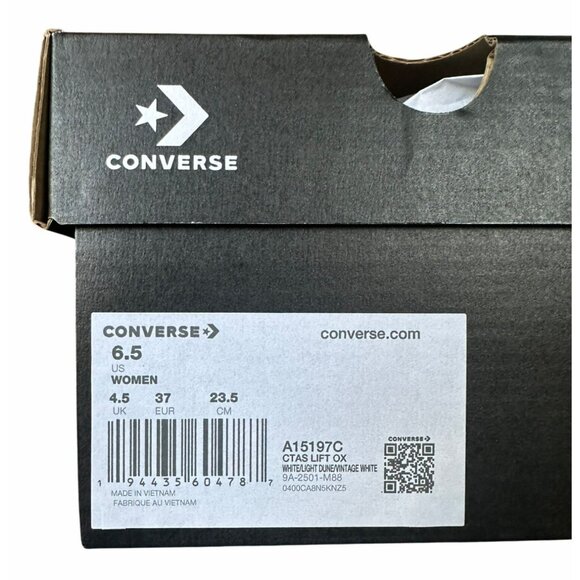 Converse Chuck Taylor Platform Pearls Lace 6.5 Women Shoes Party Sneaker A15197C - Picture 8 of 15